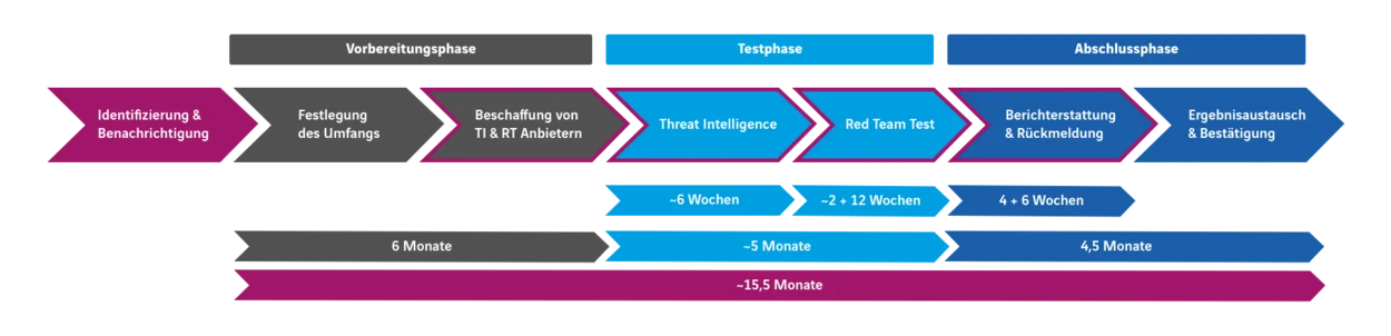 Ablauf eines TLPTs nach DORA mit Axians